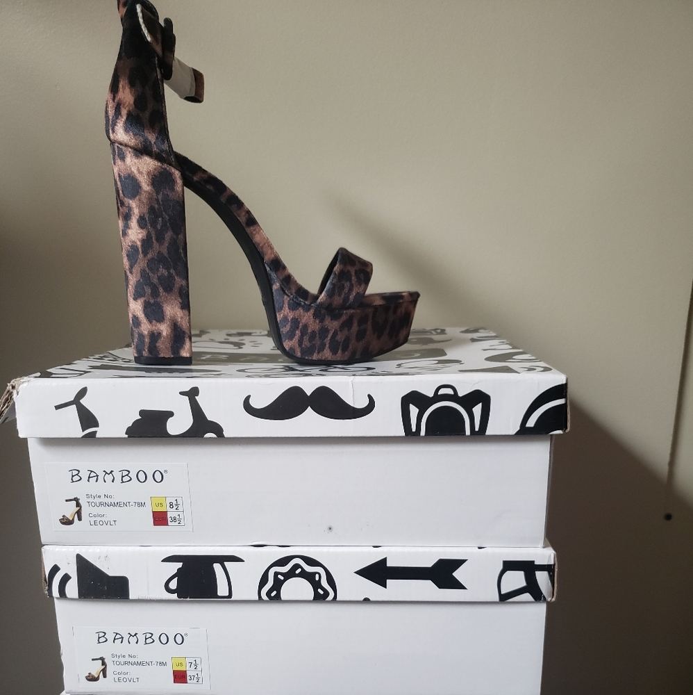 Leopard heels